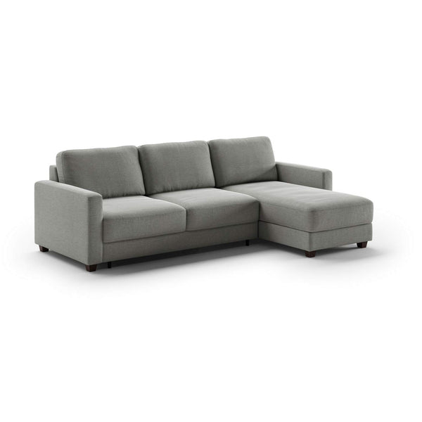 Safavieh Hampton Queen Sectional (Loveseat Sleeper + Reversible Chaise) Rodeo 104 - 104/6 Walnut | Luonto Furniture - HAMP-CHY+FOU-RODE/104-104/6-WA