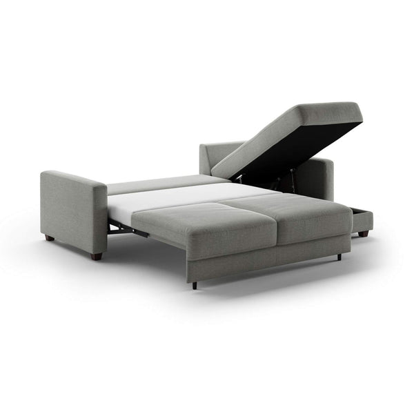 Safavieh Hampton Queen Sectional (Loveseat Sleeper + Reversible Chaise) Rodeo 104 - 104/6 Walnut | Luonto Furniture - HAMP-CHY+FOU-RODE/104-104/6-WA