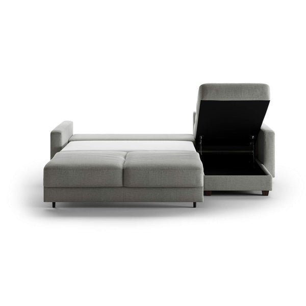 Safavieh Hampton Queen Sectional (Loveseat Sleeper + Reversible Chaise) Rodeo 104 - 104/6 Walnut | Luonto Furniture - HAMP-CHY+FOU-RODE/104-104/6-WA