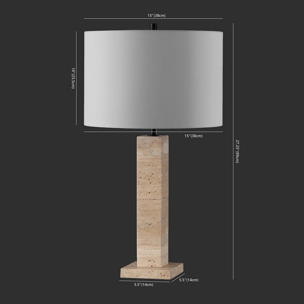 Safavieh Hannabeth Travertine Table Lamp | Safavieh Couture – CTL1067