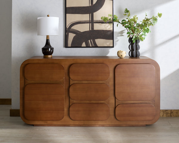 Safavieh Herald 3 Shelf Wood Sideboard | Safavieh Couture - SFV5547