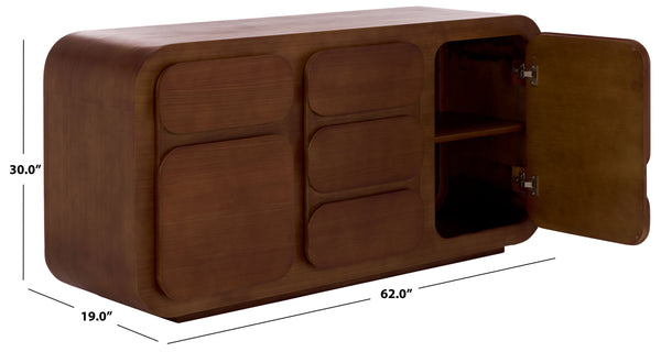 Safavieh Herald 3 Shelf Wood Sideboard | Safavieh Couture - SFV5547