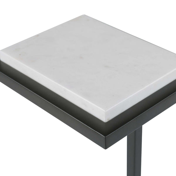 Safavieh Home Decor Accent Table Satin Black White Top
