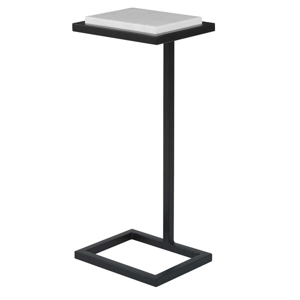safavieh Home Decor Accent Table Satin Black White Top