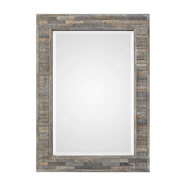 Safavieh Home Decor Mirror - Distressed Charcoal Blue