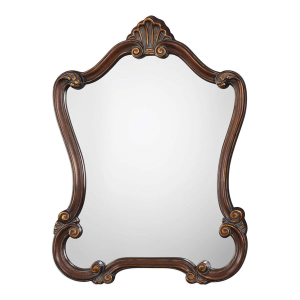 safavieh Home Decor Mirror - Lightly Distressed Bronze Finish
