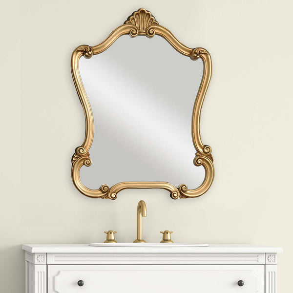 Safavieh Home Decor Mirror - Lightly Distressed Gold Finish