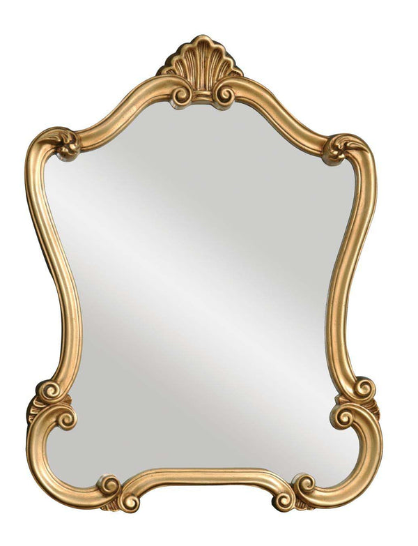 safavieh Home Decor Mirror - Lightly Distressed Gold Finish