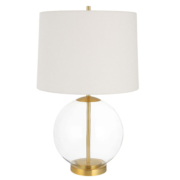 Safavieh Home Decor Table Lamp Clear Glass Body With Gold Accents