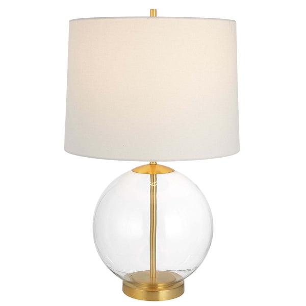 safavieh Home Decor Table Lamp Clear Glass Body With Gold Accents