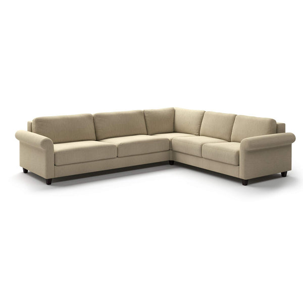 Safavieh Hugo King Sectional Sleeper - Atlantic 03 - 104/9 Wenge | Luonto Furniture - HUGO-DNT+L+B-ATLA/03-104/9-WE