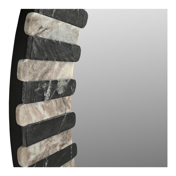 Safavieh Isolde Mirror Black And Beige Marble | Moe's Home Collection - GZ-1183-37