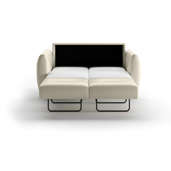 Safavieh Jamie Queen Loveseat Sleeper - Soft Antique 0127 - 104/9 Walnut | Luonto Furniture - JAMI-CNT-SA/0127-104/9-WA
