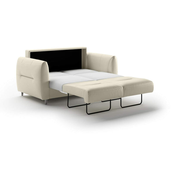 Safavieh Jamie Queen Loveseat Sleeper - Soft Antique 0127 - 234/9 Chrome | Luonto Furniture - JAMI-CNT-SA/0127-234/9-CR
