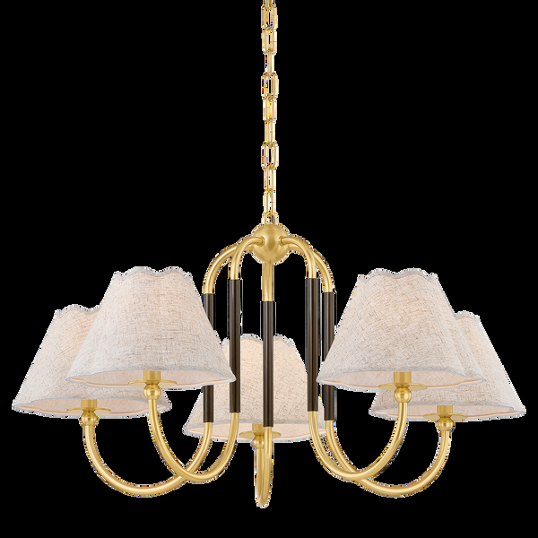 safavieh JANIE Chandelier - Aged Brass/True Bronze | Mitzi Lighting - H1043805-AGB/TRB