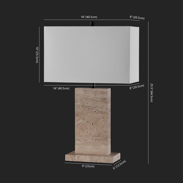 Safavieh Jennabriana Travertine Table Lamp | Safavieh Couture – CTL1068