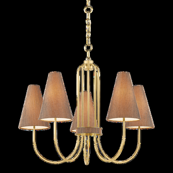 safavieh JESSEL Chandelier - Aged Brass | Mitzi Lighting - H987805-AGB