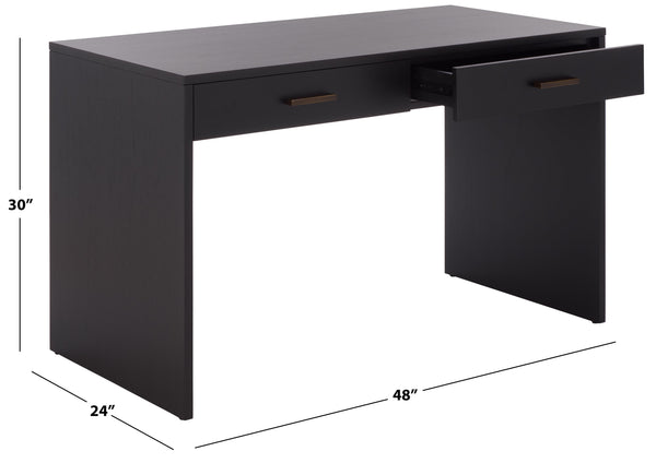Safavieh Jessey 2 Drawer Wood Desk | Safavieh Couture - SFV4236