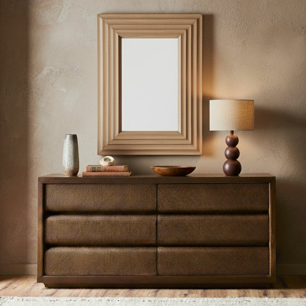 Safavieh Jilianna Rectangle Wood Mirror | Safavieh Couture - CMI4005