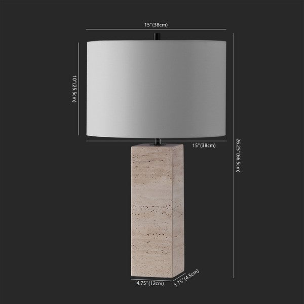Safavieh Katebryn Travertine Table Lamp | Safavieh Couture – CTL1066