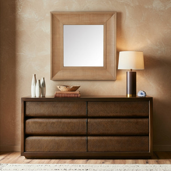 Safavieh Kaya Square Wood Mirror | Safavieh Couture - CMI4007