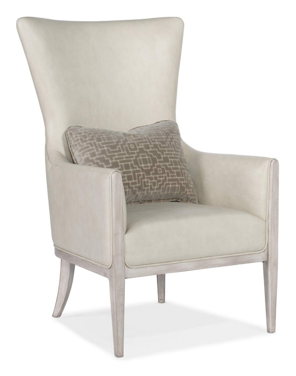 Safavieh Kyndall Club Chair With Accent Pillow - Beige | Hooker Furniture - CC903-003