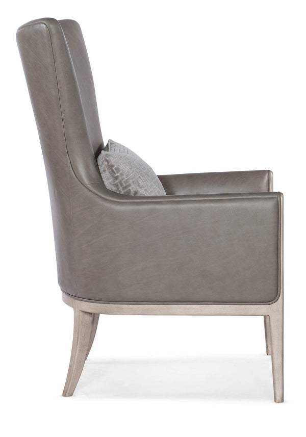 Safavieh Kyndall Club Chair With Accent Pillow - Grey | Hooker Furniture - CC903-092
