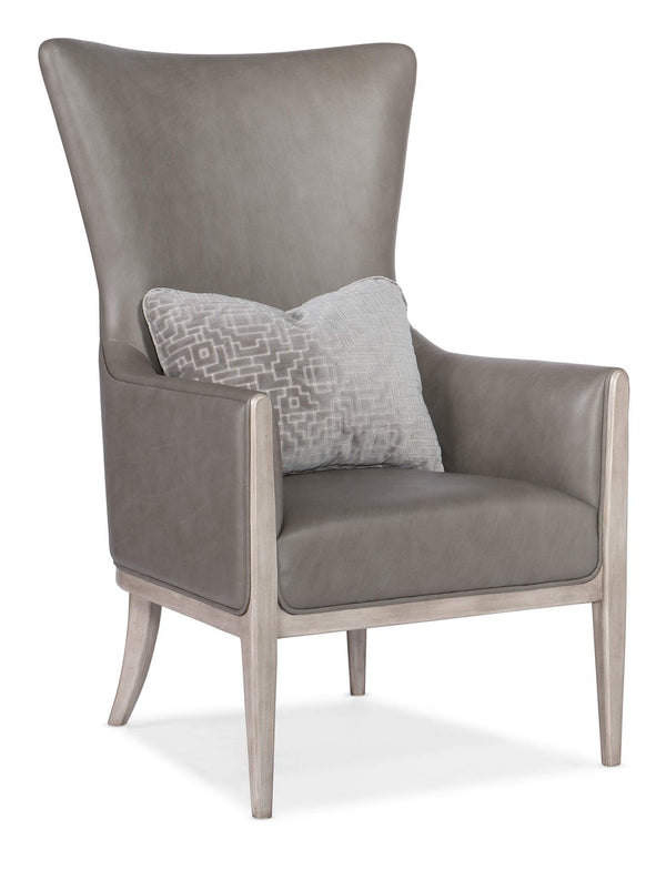 safavieh Kyndall Club Chair with Accent Pillow - Grey | Hooker Furniture - CC903-092