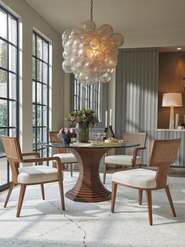 Safavieh La Costa - Cabrillo 54-Inch Glass Top Dining Table | Lexington Furniture - 420-874-54C