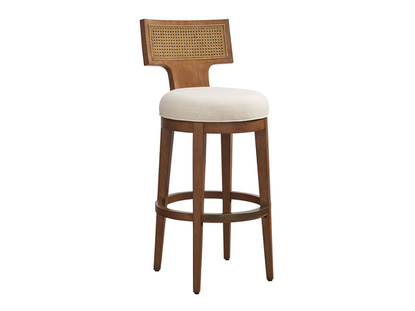 safavieh La Costa - Calavera Woven Swivel Bar Stool | Lexington Furniture - 420-896-01