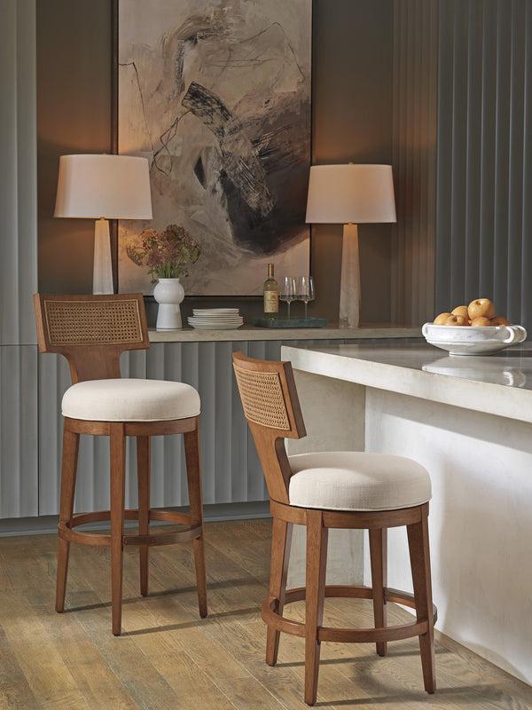 Safavieh La Costa - Calavera Woven Swivel Counter Stool | Lexington Furniture - 420-895-01