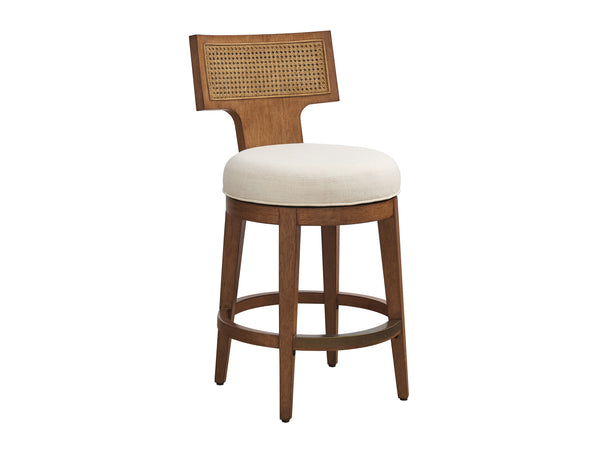 safavieh La Costa - Calavera Woven Swivel Counter Stool | Lexington Furniture - 420-895-01