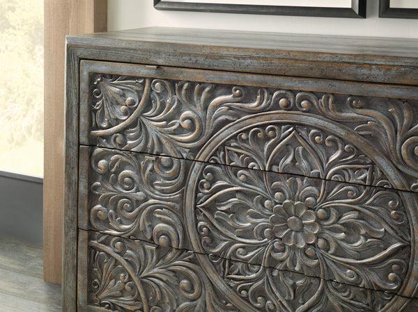 Safavieh La Grange Lockhart Three-Drawer Accent Chest - Blue | Hooker Furniture - 6960-50007-45