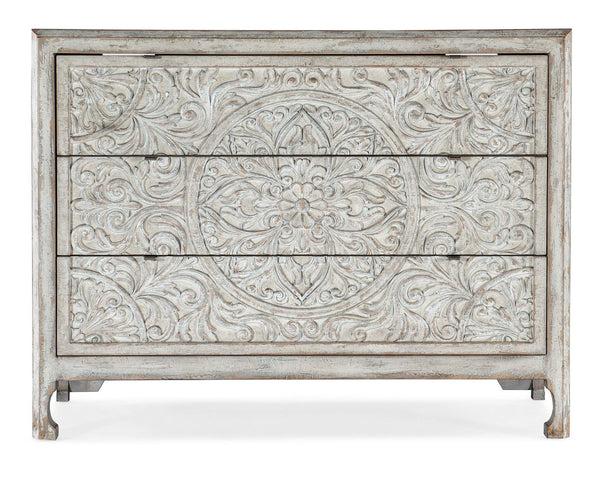 Safavieh La Grange Lockhart Three-Drawer Accent Chest - White/Cream/Beige | Hooker Furniture - 6960-50007-02