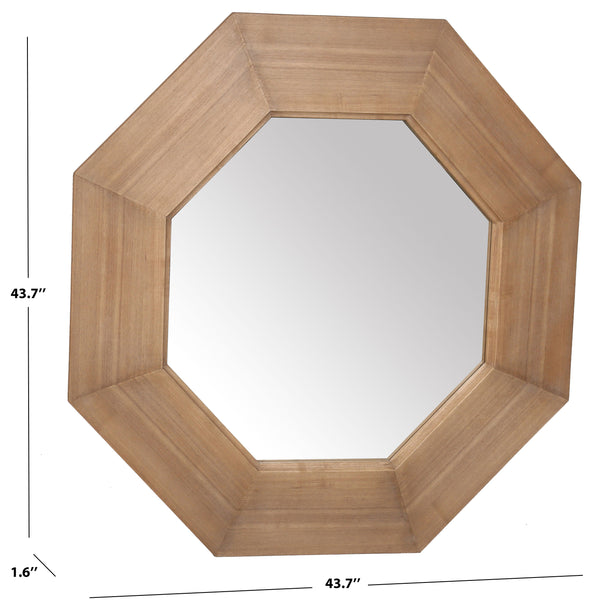 Safavieh Lacarlo Octagan Wood Mirror | Safavieh Couture - CMI4003