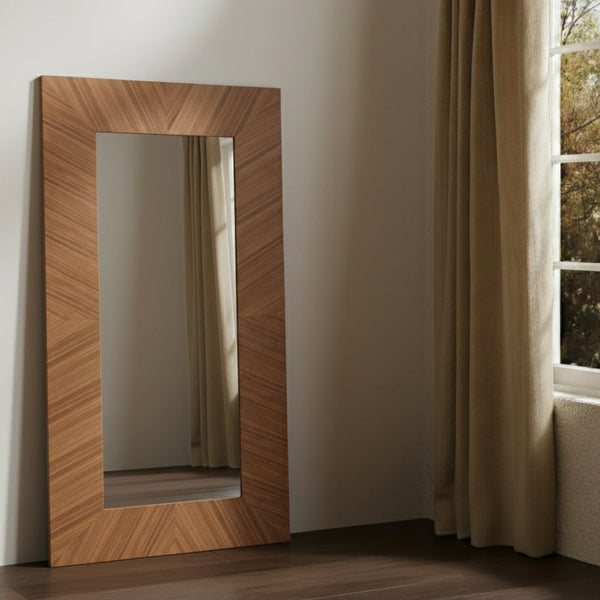 Safavieh Lacarlo Rectangle 63" Wood Mirror | Safavieh Couture - CMI4009