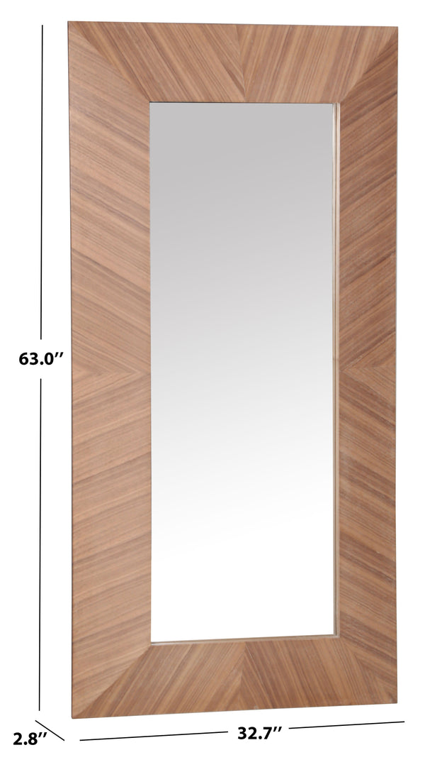 Safavieh Lacarlo Rectangle 63" Wood Mirror | Safavieh Couture - CMI4009