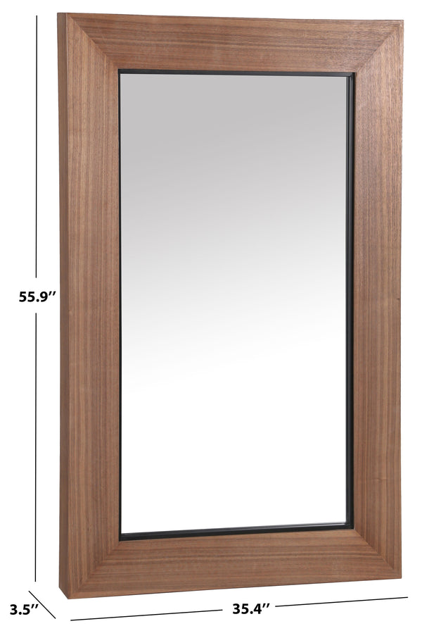 Safavieh Lacarlo Rectangle Wood Mirror | Safavieh Couture - CMI4004