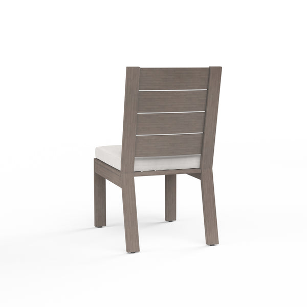 Safavieh Laguna Armless Dining Chair In Canvas Flax No Welt - Driftwood | Sunset West - SW3501-1A-FLAX-STKIT