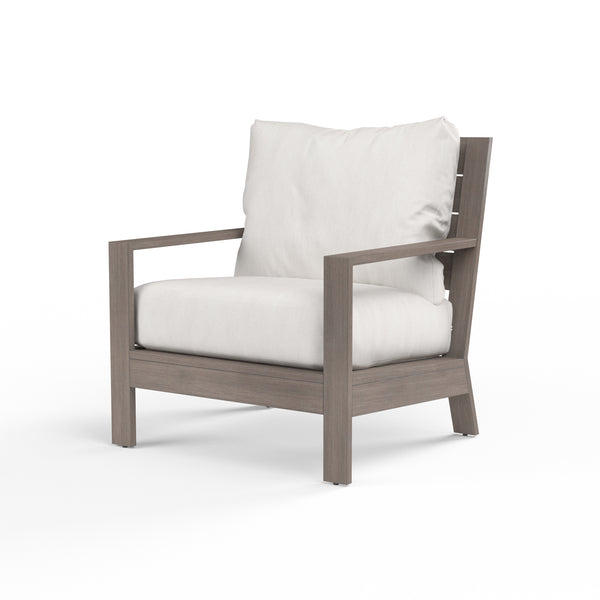 safavieh Laguna Club Chair in Canvas Flax No Welt - Driftwood | Sunset West - SW3501-21-FLAX-STKIT
