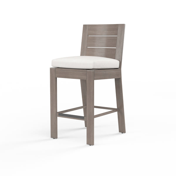 safavieh Laguna Counter Stool in Canvas Flax No Welt - Driftwood | Sunset West - SW3501-7C-FLAX-STKIT