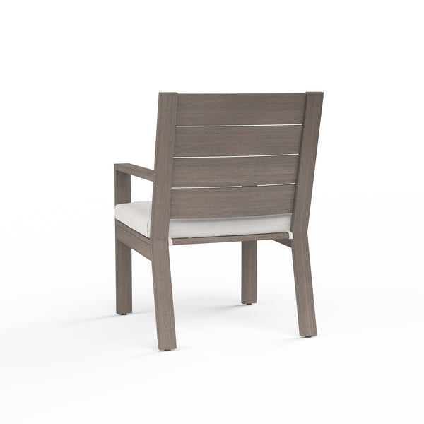 Safavieh Laguna Dining Chair In Canvas Flax No Welt - Driftwood | Sunset West - SW3501-1-FLAX-STKIT