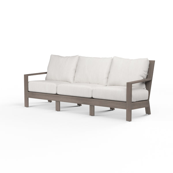 safavieh Laguna Sofa in Canvas Flax No Welt - Driftwood | Sunset West - SW3501-23-FLAX-STKIT