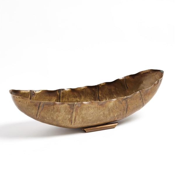 Safavieh Larkin Bowl-Antique Brass-Lg | Global Views - 7.91285