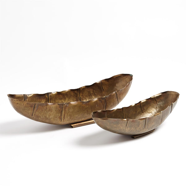 Safavieh Larkin Bowl-Antique Brass-Lg | Global Views - 7.91285