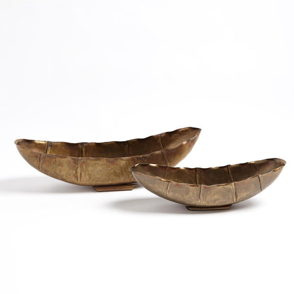 Safavieh Larkin Bowl-Antique Brass-Lg | Global Views - 7.91285