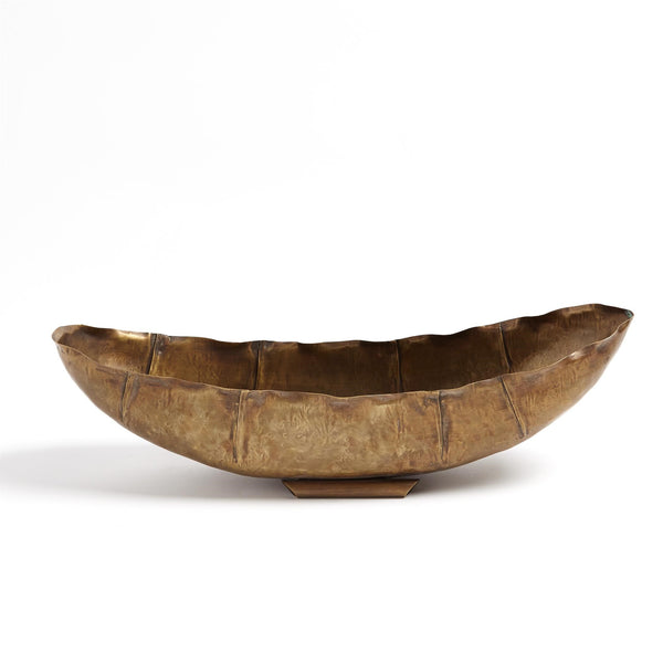 safavieh Larkin Bowl-Antique Brass-Lg | Global Views - 7.91285
