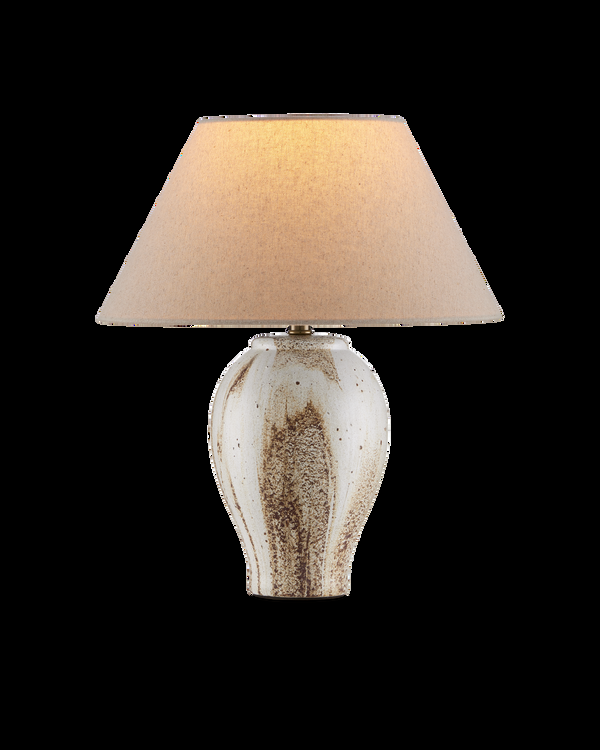 safavieh Latte Beige Table Lamp | Currey & Co - 6000-1004