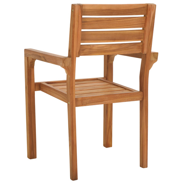 Safavieh Leon Solid Teak Stacking Chair (Set Of 2) | Safavieh – PAT6501