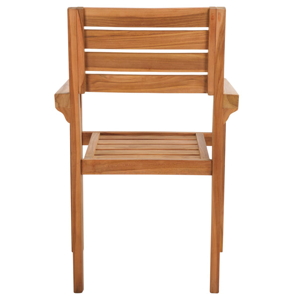 Safavieh Leon Solid Teak Stacking Chair (Set Of 2) | Safavieh – PAT6501
